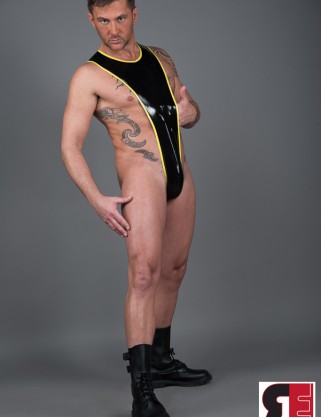 Herren Latex Stola-Body